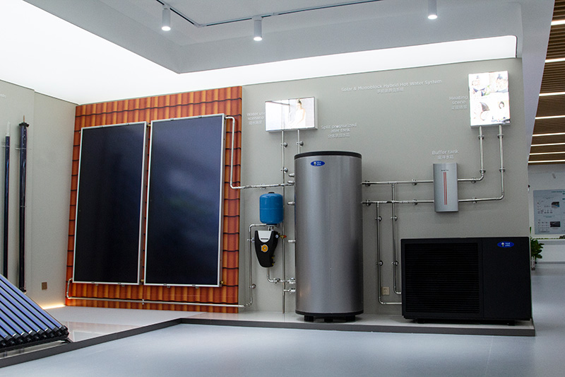 Split pressurized solar flat system